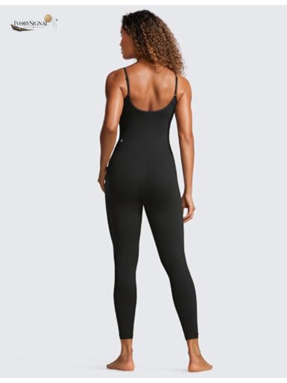 Butterluxe Cami Strap Jumpsuit Womens Square Neck Yoga Sleeveless